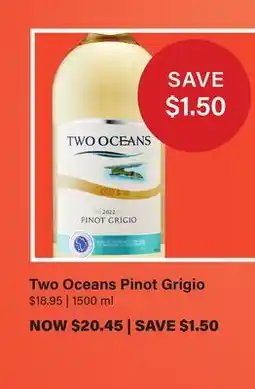 LCBO Two Oceans Pinot Grigio offer