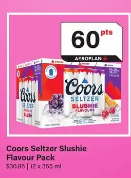 LCBO Coors Seltzer Slushie Flavour Pack offer