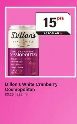 LCBO Dillon's White Cranberry Cosmopolitan offer