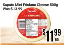 Nations Fresh Foods Saputo Mini Friulano Cheese offer
