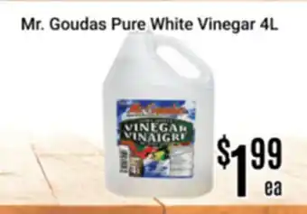Nations Fresh Foods Mr. Goudas Pure White Vinegar offer