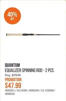 Sail Equalizer Spinning Rod - 2 pcs offer