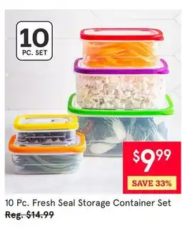 Kitchen Stuff Plus 10 Pc. Fresh Seal Storage Container Set offer