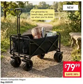 Kitchen Stuff Plus Wheels Collapsible Wagon offer