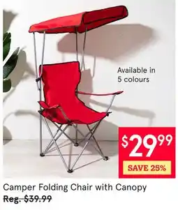 Kitchen Stuff Plus Camper Folding Chair with Canopy offer