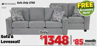 Surplus Furniture Nova Dove Sofa & Loveseat Set offer