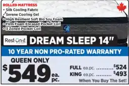 Surplus Furniture Dream Sleep Queen Mattress Set offer