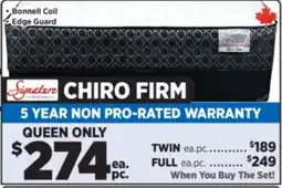 Surplus Furniture Chiro Firm Queen Mattress Set offer