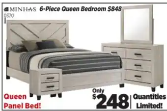 Surplus Furniture Bradley Dusty Grey Oak Queen Bed offer