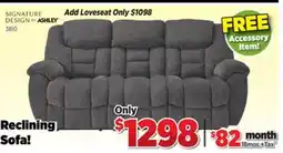 Surplus Furniture Foreside Charcoal Motion Sofa offer