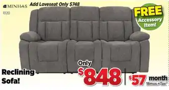 Surplus Furniture Maribel Iron Reclining Sofa offer
