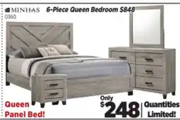 Surplus Furniture Wesley Light Grey Queen Bed offer