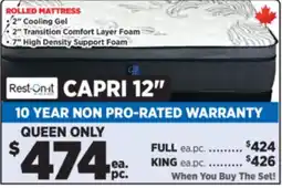 Surplus Furniture Capri Queen Mattress Set offer