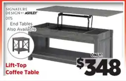 Surplus Furniture Freedan Grey Lift Top Coffee Table offer