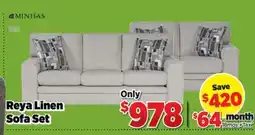 Surplus Furniture Reya Linen Sofa & Loveseat Set offer