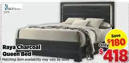 Surplus Furniture Raya Charcoal Complete Queen Bed offer