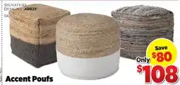 Surplus Furniture Accent Pouf offer