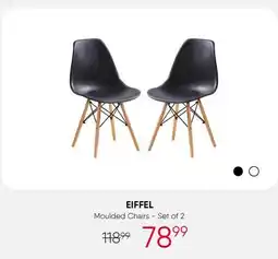 Meubles RD Eiffel - Moulded Chairs (Set of 2) - Black offer