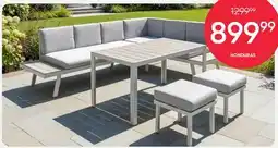 Meubles RD Honduras - Outdoor Steel Sectional with Dining Table and 2 Stools offer