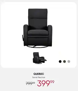 Meubles RD Quebec - Swivel Reclining Armchair offer