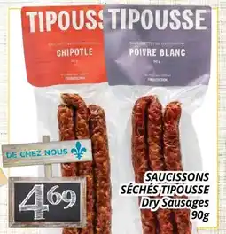 Supermarché PA SAUCISSONS SÉCHÉS TIPOUSSE | Dry Sausages offer