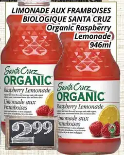 Supermarché PA LIMONADE AUX FRAMBOISES BIOLOGIQUE SANTA CRUZ | SANTA CRUZ Organic Raspberry Lemonade offer