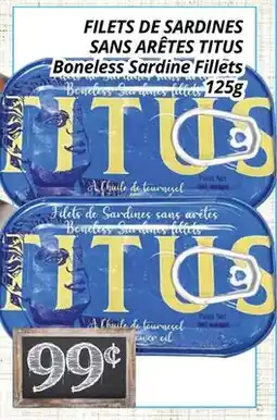 Supermarché PA FILETS DE SARDINES SANS ARÊTES TITUS offer