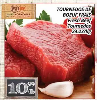 Supermarché PA TOURNEDOS DE BOEUF FRAIS | Fresh Beef Tournedos offer
