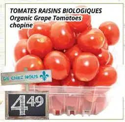 Supermarché PA TOMATES RAISINS BIOLOGIQUES | Organic Grape Tomatoes chopine offer