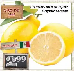 Supermarché PA CITRONS BIOLOGIQUES | Organic Lemons offer