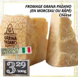 Supermarché PA FROMAGE GRANA PADANO (EN MORCEAU OU RÂPÉ) | Cheese offer