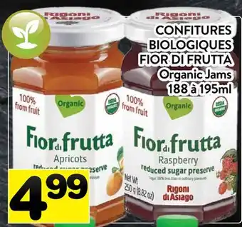 Supermarché PA CONFITURES BIOLOGIQUES FIOR DI FRUTTA | Organic Jams offer