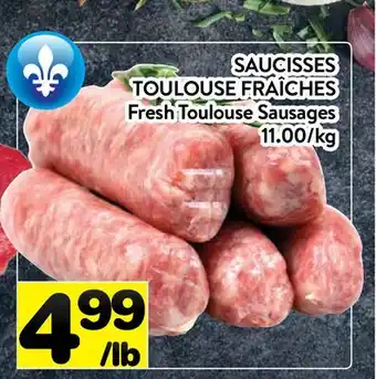 Supermarché PA SAUCISSES TOULOUSE FRAÎCHES | Fresh Toulouse Sausages offer