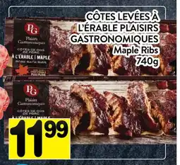 Supermarché PA CÔTES LEVÉES À LÉRABLE PLAISIRS GASTRONOMIQUES | Maple Ribs offer