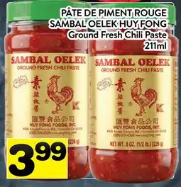 Supermarché PA PÂTE DE PIMENT ROUGE SAMBAL OELEK HUY FONG | Ground Fresh Chili Paste offer