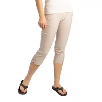 Giant Tiger lily morgan Women's Ivory Lace Up Capri - S-XL offer