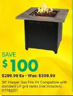 Kent 30 Harper Gas Fire Pit Compatible with standard LP grill tanks offer