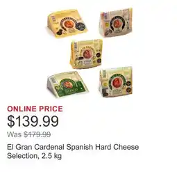 Costco El Gran Cardenal Spanish Hard Cheese Selection offer