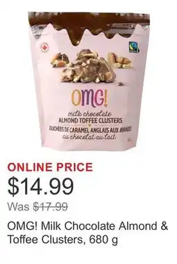 Costco OMG! Milk Chocolate Almond & Toffee Clusters offer