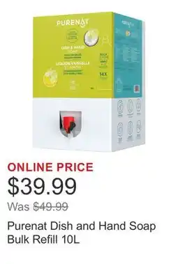 Costco Purenat Dish and Hand Soap Bulk Refill offer