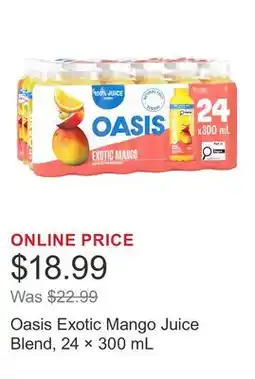 Costco Oasis Exotic Mango Juice Blend, 24 × offer