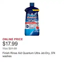 Costco Finish Rinse Aid Quantum Ultra Jet-Dry, 374 washes offer