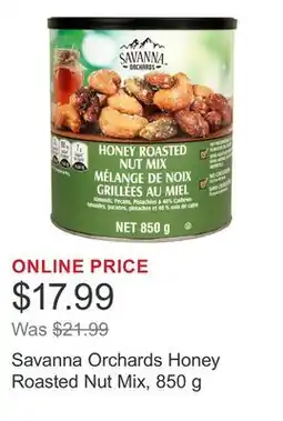 Costco Savanna Orchards Honey Roasted Nut Mix offer