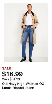 Old Navy Old Navy High-Waisted OG Loose Ripped Jeans offer