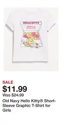 Old Navy Old Navy Hello Kitty Short-Sleeve Graphic T-Shirt for Girls offer