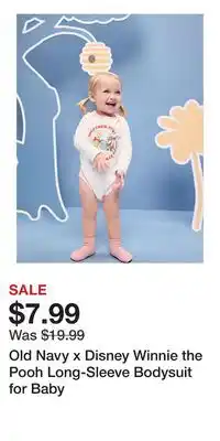 Old Navy Old Navy x Disney Winnie the Pooh Long-Sleeve Bodysuit for Baby offer