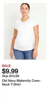 Old Navy Old Navy Maternity Crew-Neck T-Shirt offer