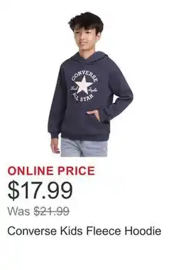 Costco Converse Kids Fleece Hoodie offer