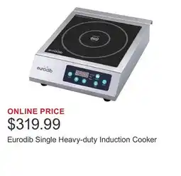 Costco Eurodib Single Heavy-duty Induction Cooker offer