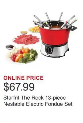 Costco Starfrit The Rock 13-piece Nestable Electric Fondue Set offer